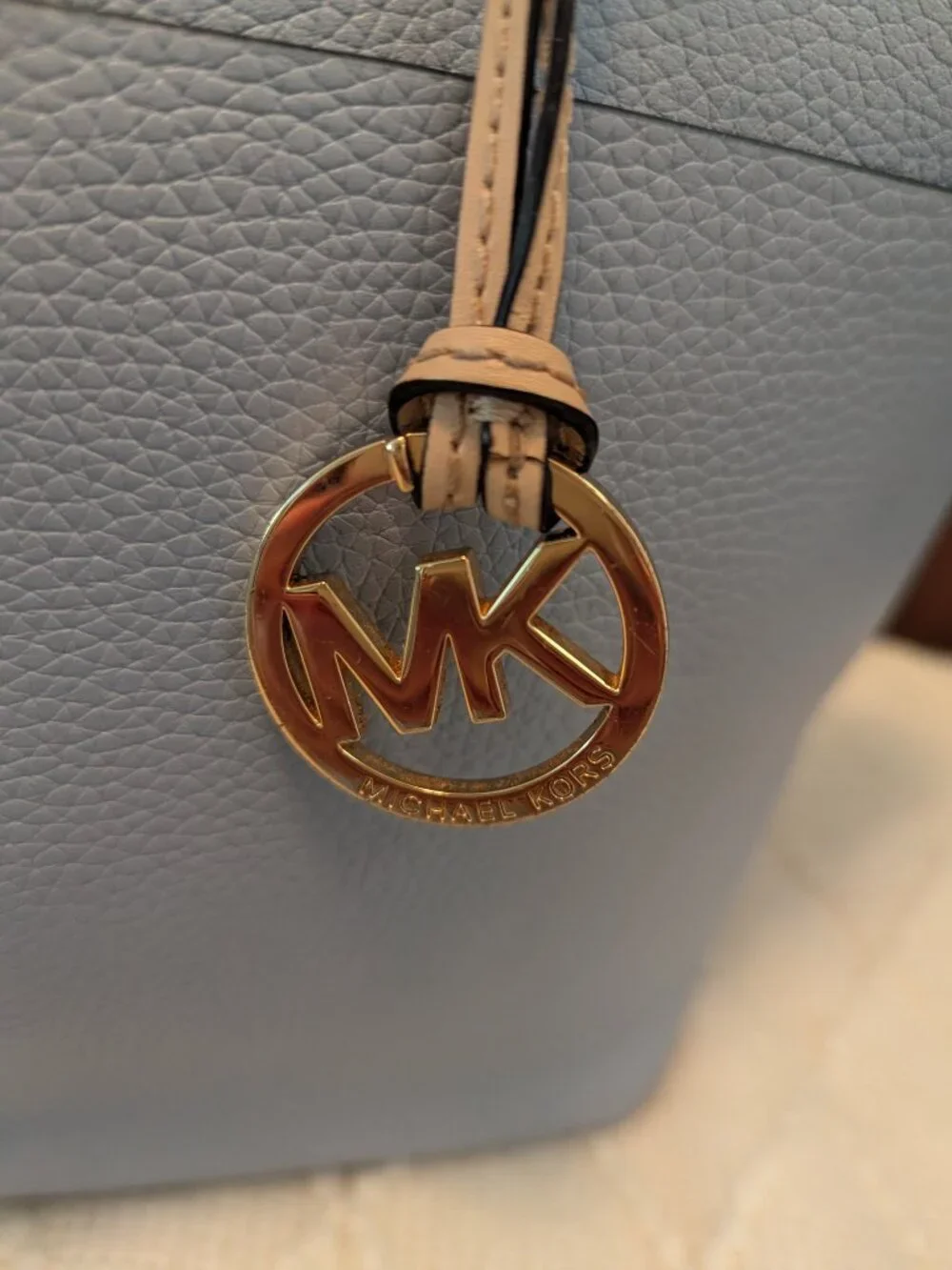 MICHAEL KORS Bedford Pale Blue Pocket Tote